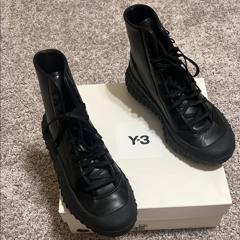 Y-3 Black High-Top Sneakers